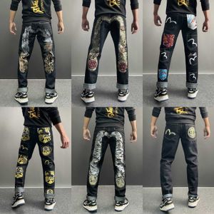 Heren jeans denim joggers patroon elastische losse harem mannen broek plus size patchwork grote broeken T230110
