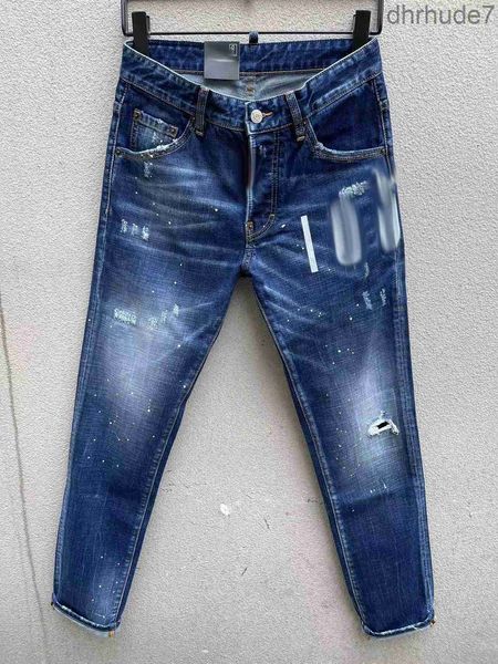 Jeans pour hommes Denim déchiré pour hommes Skinny cassé Style italien trou vélo moto Hot Rock Revival pantalon WJJZ