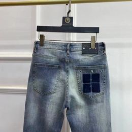 Jeans pour hommes pantalons denim Vêtements de la marque de mode Couleur solide en coton jeans hommes skinny extension décontractée mince bleu de haute qualité pantalon denim classique de haute qualité