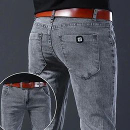 Hommes Jeans Designer Vêtements Hommes Automne Mode Coréenne Élastique Stretch Coupe Serrée Polyvalent Jeunesse Slim Mâle Pantalon Maigre Pantalon 231129