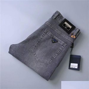 Heren Jeans Designer Elasticiteit Jean Hombre Broeken Heren en Dames Modemerk Luxe Broeken Denim Broek Trend Motorfiets Skinny Drop D Ot3Jh