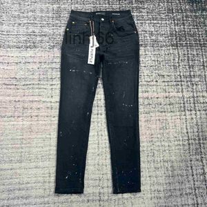 Designer en jeans pour hommes Fasion Purplebrand Cool Street Style Luxury Denim Ripped Black Blue Jean Slim Fit Taille