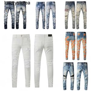 Jeans pour hommes en jeans jeans AM Jeans 295 Patchwork de mode de haute qualité Leggings 28-40