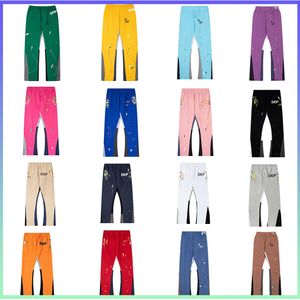 Herenjeans Designer Jeans Wonmens Heatpants High Street Letter Afdrukpaar Casual Hundred Slim Flare Pants