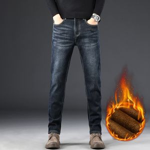Heren jeans designer luxe winter mode ontwerp blauwe kleur stretch stof rechte broek gerecycleerd water eenvoudige royale toevallige zakelijke vrijetijdsstijl maat 29-38