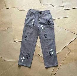 Herenjeans Designer Make Old Washed Chromees harten Jeans Chrome Rechte Broek Hart Kruisborduurwerk Letterprints Casual voor Dames Heren Cargo Logboekbroeken