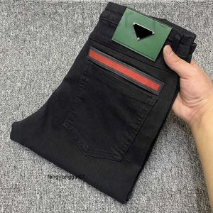 Jeans pour hommes designer nouveau pantalon haut de gamme automne et hiver jeans noirs pour hommes tendance élastique coupe slim décontracté TLAB 2Y3X