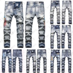Hommes Jeans Designer Pantalon High Street Denim Pantalon Mode Classique Hip Hop Slim Ripped Hommes Jean Polyvalent Beau Amirs Jeans Pour Hommes