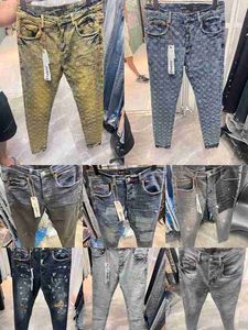Jeans pour hommes concepteur jeans pantalon de cargaison noire autocollants maigres lavage léger joggeurs de moto déchirés vraies religions pantalon élastique denim znfn uvak