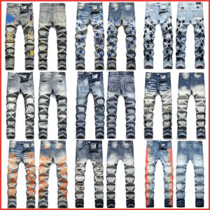 Patchwork pentagram en jeans pour hommes Patgram pour la marque Pant de moto