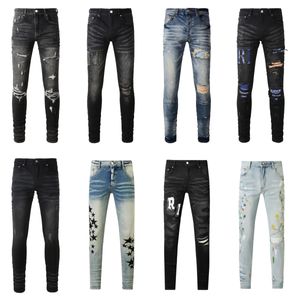 jeans masculino designers jeans badfriend jeans preto calças de grife badfriend jeansjeans jeans roxos empilhados jeans masculinos uomo jeans slim fit buraco rock revival ruína buraco