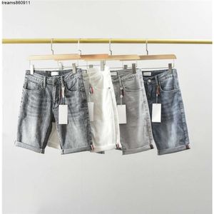 Herenjeans Distressed Jean Slim Vintage Washed Denim Cropped Shorts Topkwaliteit Luxe modeontwerpers Merk knielengte