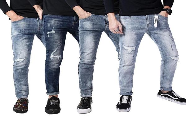 Pantalones de jeans para hombres jeans para hombres jeans flacos jeans lavados pantalones de hiphop size6435320