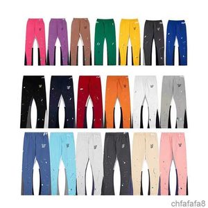 Jeans pour hommes Pantalons de mode Designer Lettre Imprimer Pantalons de survêtement Galeries Femmes High Street Lâche Polyvalent Casual Traight Dept Pantalons longs K42E