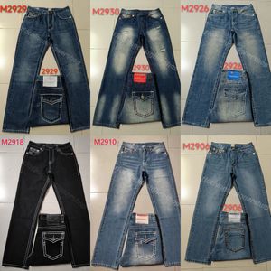 Heren jeans mode rechte pijpen broek 18ss nieuwe echte elastische Robin Rock Revival Crystal Studs denim designer broek religies mannen