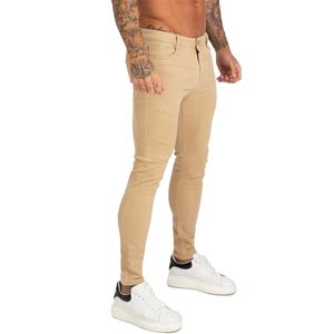 Jeans para hombre GINGTTO Pantalones de hombre Jeans ajustados Hombres Pantalones de mezclilla Estilo Hip Hop Tallas grandes Jean Ropa masculina Verano Slim Fit Moda Stretch 220831