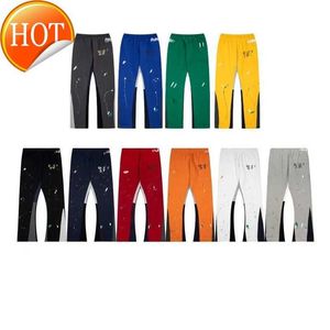 Heren jeans high street paar joggingbroek gespikkelde letter print heren dames paar los veelzijdig casual rechte recht