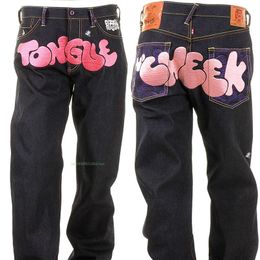 Pantalones vaqueros para hombre con letras bordadas para hombres y mujeres estilo americano de la calle pantalones de pierna ancha Y2k Niche Design Sense Casual 230606