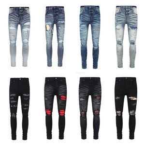 Mens jeans lichtblauw donkergrijs Italiaans merk 2024 streetwear denim mager slanke rechte motorrijder jeans voor mode premium kwaliteit motorfiets denimrh09