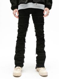 Jeans para hombre Liu Su adelgazante moda Hip Hop ropa de calle pantalones de viaje lento marca famosa diseñador ropa de hombre 230329
