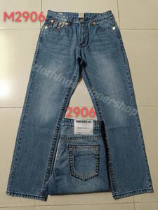 Jeans pour hommes Pantalons pour hommes Designer Noir Skinny Autocollants Lavage léger Déchiré Moto Rock Revival Joggers True Religions Hommes