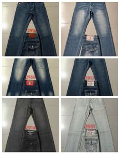Jeans pour hommes Pantalons pour hommes Designer Noir Skinny Autocollants Lavage léger Déchiré Moto Rock Revival Joggers True Religions Hommes