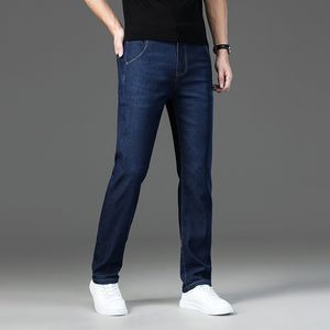 Hommes Jeans MLSHP Printemps Automne Classiques Haute Qualité Couleur Unie Affaires Casual Pantalon Homme Simple Slim Fit Homme Pantalon 40 230615
