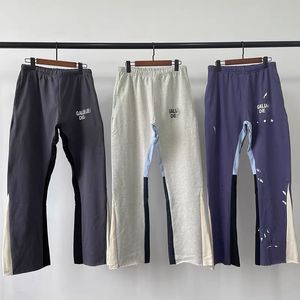 Jeans pour hommes Pantalons Galeries Sweat Depts Pantalon Moucheté Lettre Imprimer Femmes Couple Lâche Polyvalent Casual Droite Haute Qualité Sport Pantalon