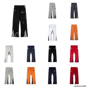 Jeans pour hommes galeries de départs de sueur pantalon moucheté