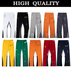 Heren Jeans Broeken Galleries Joggingbroeken Afd. Gespikkeld Letter Print Heren Dames Paar Los Veelzijdig Casual Recht Graffiti Rood Grijs 46ya#