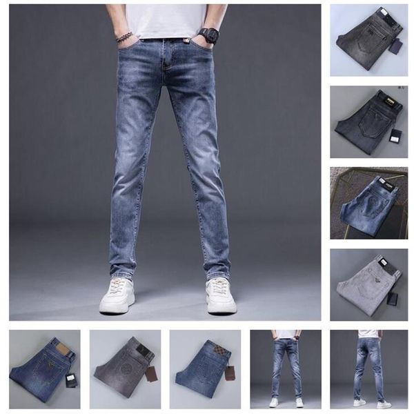 Jeans pour hommes Ripped Designer Bags Plus Salopettes de mode Salopettes jean s Pantalon cargo Bureau Casual Slim Stretch Pantalon de moto 280t
