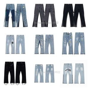 Jeans pour hommes déchirés pantalons taille haute pantalons Hip Hop vêtements en jean noir