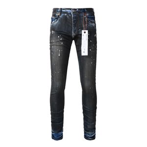 Jeans pour hommes skinny détresse déchirée par motard de détruit denim streetwear blanc noir slim slim fit pantalon hip hop pour hommes us size 28-40 iojp