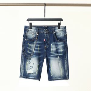 Jeans pour hommes jeans à jambe droite pantalon noir style de qualité swing laque personnalité indisciplinée high street mode hommes pantalons trous décontractés dans les shorts pour hommes