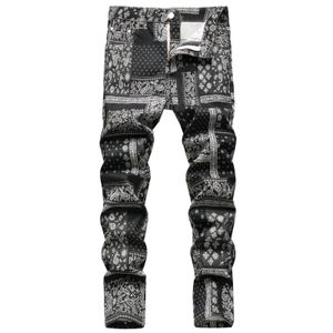 Jeans pour hommes en jeans de poche droite jeans mode lavage rétro de rue Retro Wear Y2K 240510