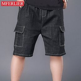 Jeans pour hommes été 7XL 140kg hommes surdimensionnés 5XL 6XL short ample grande taille 230519