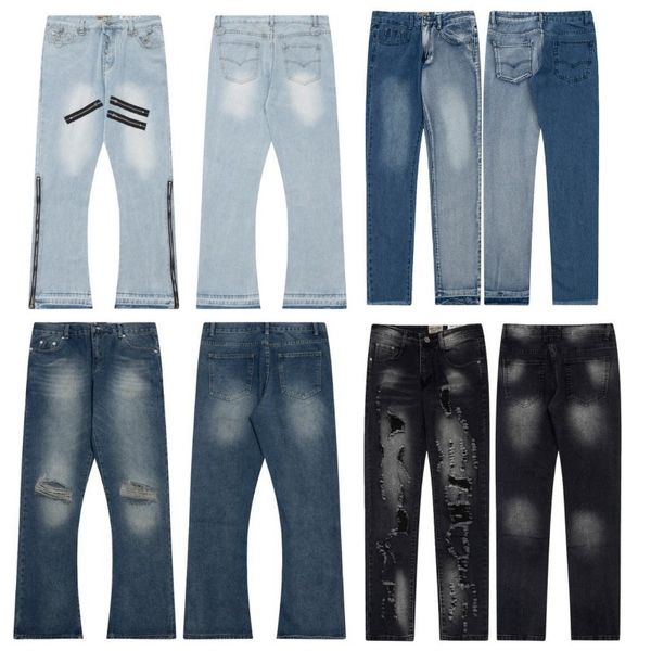 jeans noirs pantalons de créateurs hommes baggy hommes femmes empilés galerie département jean pantalon noir haute qualité conception droite rétro streetwear pantalons de survêtement décontractés pantalons de jogging