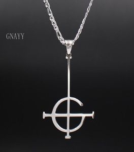 Mens sieraden Punk Roker Ghost BC Naamloze Ghoul ketting Roestvrij staal mannen 3550 mm Hanger Merch Logo Symbool Sieraden9546176