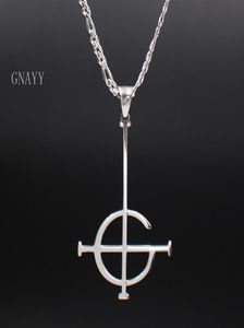 Mens sieraden Punk Roker Ghost BC Naamloze Ghoul ketting Roestvrij staal mannen 3550 mm Hanger Merch Logo Symbool Sieraden4237358