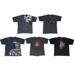 Mens JNCO T-shirt Y2k T Shirt Streetwear Harajuku Hip Hop Stampa grafica Maglietta oversize Uomo Donna Punk Rock Retro Goth Short Sle247K