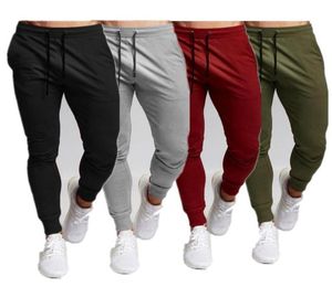 Joggers para hombres Pantalones casuales Fitness Men Sportswear Situit Bottoms Skinny Switking Pants pantalones Black Gyms Jogger Track Men039S4234024