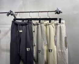 joggers para hombre pantalones de hombre pantalones deportivos pantalones de diseñador pantalones para mujer para hombre 1977 letras mejor versión ajuste holgado 460 g de lana puro algodón al por mayor