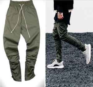 Pantalon de jogging pour hommes, fermeture éclair latérale, style Hip Hop, mode High Street, 3 couleurs, taille asiatique 30-36