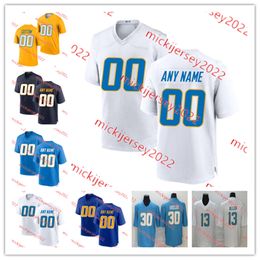 MENS JUSTIN HERBERT FOOTBALL JERSEY Cousue 15 ladd McConkey 76 Joe Alt Quentin Johnston Derwin James Jr. Jerseys S-3XL