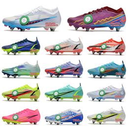 Chaussures de football pour hommes et enfants Crampons Mercurial Football Boots Cleat Turf 7 Elite 9 R9 V 4 8 15 XXV IX FG CR7 American Foot Ball Boot Enfant Youth Girls Taille 36-45