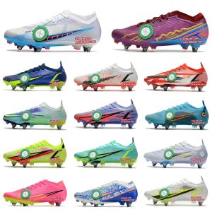 Heren kindervoetbalschoenen schoenen stijgijzers Mercurial voetbalschoenen Cleat turf 7 Elite 9 r9 V 4 8 15 XXV IX FG cr7 American Foot Ball Boot Enfant Jeugd Jongens Meisjes Maat 36-45