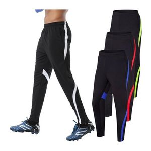 Heren Kinderen Voetbal Training Broek Twee zakken Men Men Voetbalbroeken Buiten Bottoms Sport Gym Fitness Training Running Sweatpant 2205198N