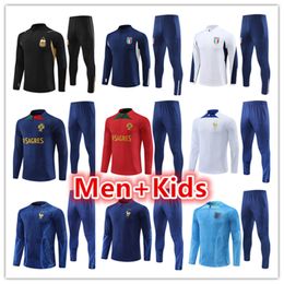 equipe de france Portugal Nigeria England germany Netherlands italy mens + kids Survêtement de football 2022 2023 enfant survetement foot soccer tracksuit survêtement pour homme