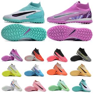 Chaussures de football pour hommes et enfants Phantom GX Turf Elite United DF TF Blaze Édition limitée Bleu Baltique Rose Anti-Clog Pack Fusion Volt FG Guava Ice Noir Crampons de football