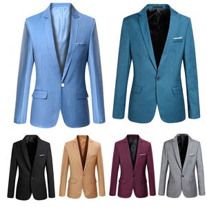 Hommes coréen slim fit mode blazer costume veste noir bleu grande taille S à 6XL hommes blazers hommes manteau mariage CGU 88